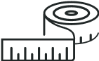 Measuring tape icon